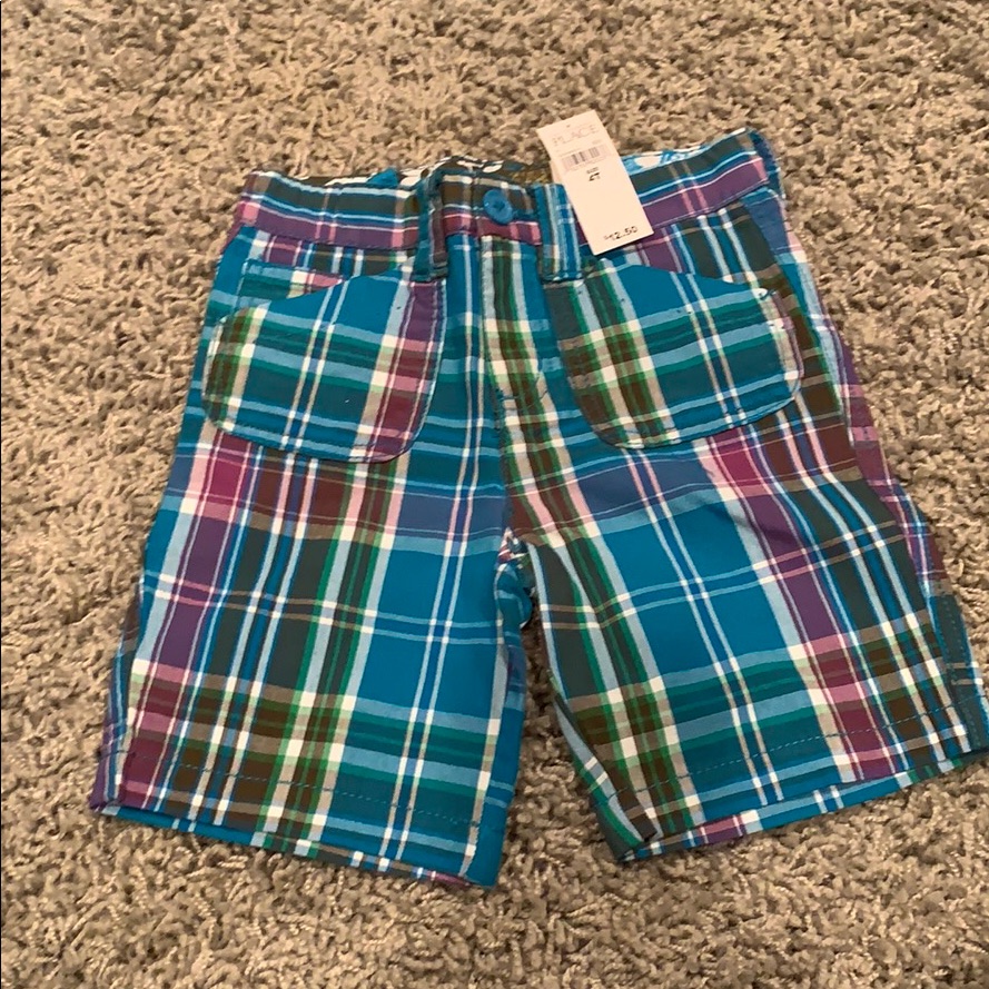 New Girls Plaid Bermuda Shorts 4t